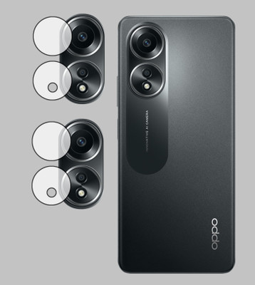 EJZATI Back Camera Lens Glass Protector for OPPO A58, BACK CAMERA LENS(Pack of: 2)