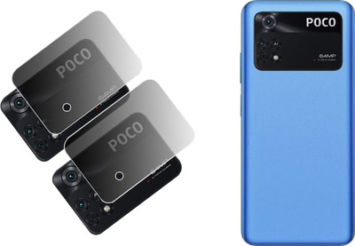 HIDEOUS Back Camera Lens Glass Protector for POCO M4 PRO 4G(Pack of: 2)
