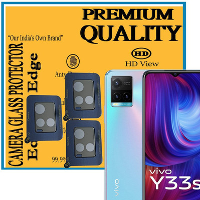 HIDEOUS Back Camera Lens Glass Protector for Vivo Y33s(Pack of: 3)