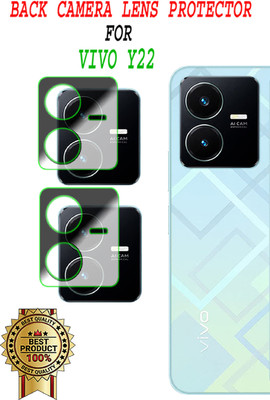 ejzatex Back Camera Lens Glass Protector for VIVO Y22(Pack of: 2)