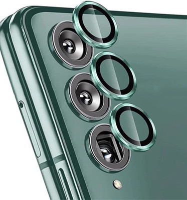 KHR Back Camera Lens Ring Guard Protector for SAMSUNG Galaxy Z Fold4 5G Alloy Full Fit Lens Ring Cover, Scratch Proof (Green)(Pack of: 1)