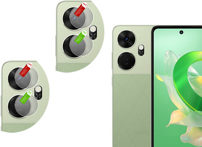 DAFFIN Back Camera Lens Glass Protector for itel p55 plus(Pack of: 2)