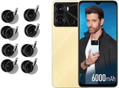 DAFFIN Back Camera Lens Glass Protector for Itel P40(Pack of: 4)