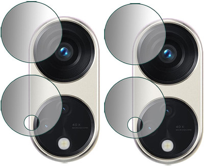 DOUMOF Back Camera Lens Glass Protector for OPPO Reno8T 5G Camera(Pack of: 2)