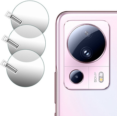 DOUMOF Back Camera Lens Glass Protector for Xiaomi 13 Lite CAMERA PROTECTOR(Pack of: 3)