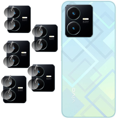 DAFFIN Back Camera Lens Glass Protector for Vivo Y22(Pack of: 5)