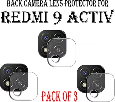 ejzatex Back Camera Lens Glass Protector for REDMI 9 ACTIV(Pack of: 3)