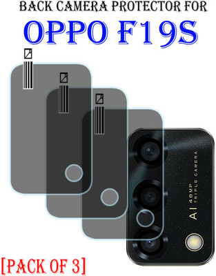 YCHROZE Back Camera Lens Glass Protector for OPPO F19s(Pack of: 3)