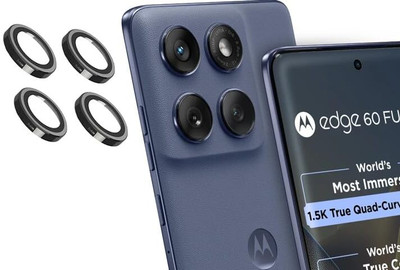 Besmon Back Camera Lens Ring Guard Protector for Motorola Edge 60 Fusion Camera Lens Protector Ring Black(Pack of: 1)