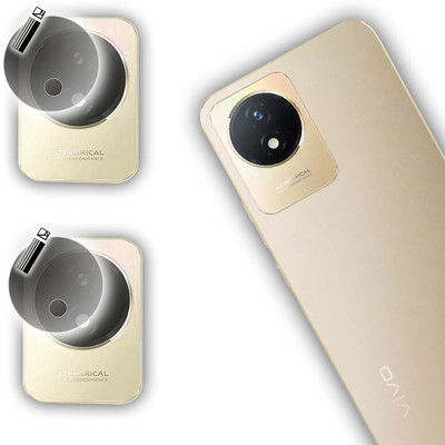 HIDEOUS Back Camera Lens Glass Protector for VIVO Y02T(Pack of: 2)