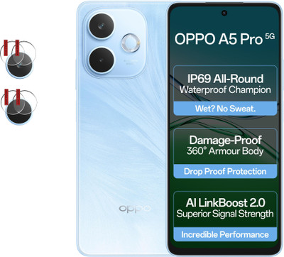 EJZATI Back Camera Lens Glass Protector for OPPO A5 PRO 4G/5G, BACK CAMERA LENS PROTECTOR(Pack of: 2)
