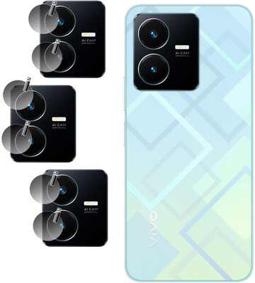 DAFFIN Back Camera Lens Glass Protector for Vivo Y22(Pack of: 3)