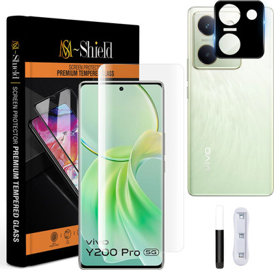MS-Shield Back Camera Lens Glass Protector for Vivo Y200 Pro 5G, with 3D Curved Full Screen Coverage Tempered Glass(Pack of: 1)