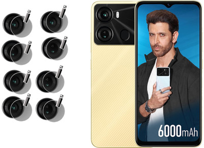 DAFFIN Back Camera Lens Glass Protector for Itel P40(Pack of: 4)