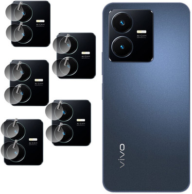 DAFFIN Back Camera Lens Glass Protector for Vivo Y22(Pack of: 5)