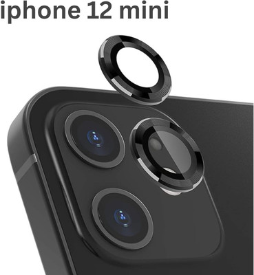 Covershub Back Camera Lens Glass Protector for Apple iPhone12 mini Ring (Black)(Pack of: 1)