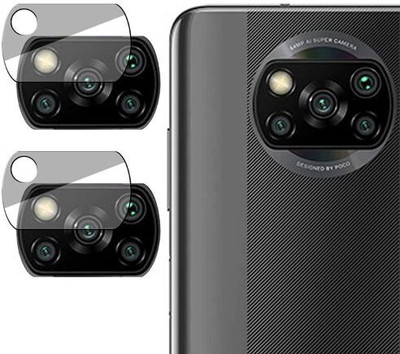 Shaku Back Camera Lens Glass Protector for Xiaomi Poco X3 Pro(Pack of: 2)
