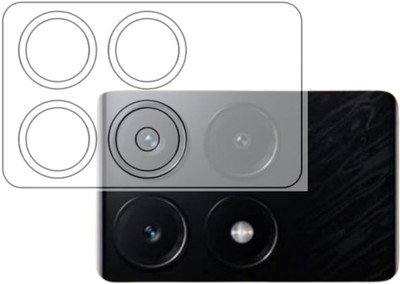 ISAAK Back Camera Lens Glass Protector for Poco X6 Pro(Pack of: 1)