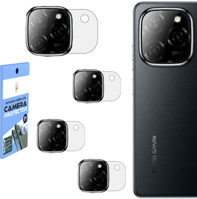 SHIVATRIX Back Camera Lens Glass Protector for TECNO SPARK 20 PRO 5G, [Unbreakable Flexible Polycarbonate Material](Pack of: 4)