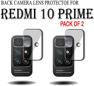 HIRDESH Back Camera Lens Glass Protector for Redmi 10 Prime(Pack of: 2)