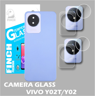 CXRTOPIL Back Camera Lens Glass Protector for VIVO Y02T, VIVO Y02(Pack of: 2)