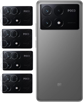 ISAAK Back Camera Lens Glass Protector for Poco X6 Pro 5G(Pack of: 4)