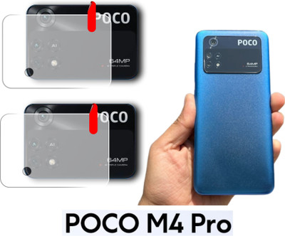 FINCH Back Camera Lens Glass Protector for POCO M4 PRO(Pack of: 2)