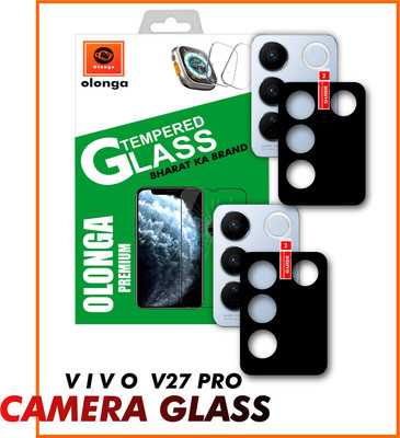 OLONGA Back Camera Lens Glass Protector for VIVO V27 PRO 5G, VIVO V27 PRO SERIES 5G(Pack of: 2)