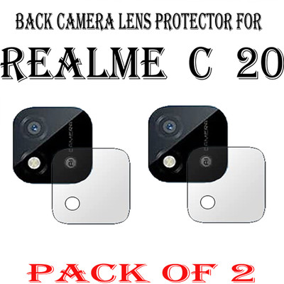 ejzatex Back Camera Lens Glass Protector for REALME C20(Pack of: 2)