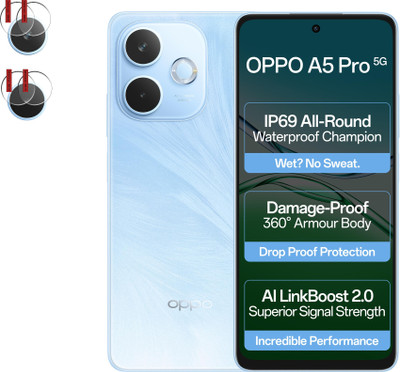 EJZATI Back Camera Lens Glass Protector for OPPO A5 PRO 4G/5G, BACK CAMERA LENS PROTECTOR(Pack of: 2)