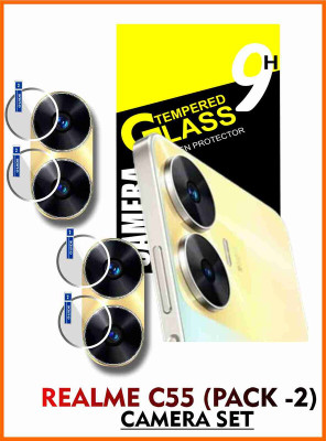 Dasiana Back Camera Lens Glass Protector for REALME C55(Pack of: 2)