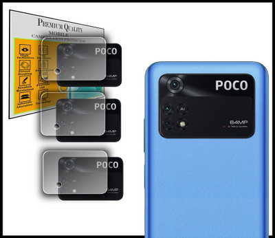 DAFFIN Back Camera Lens Glass Protector for POCO M4 Pro(Pack of: 3)