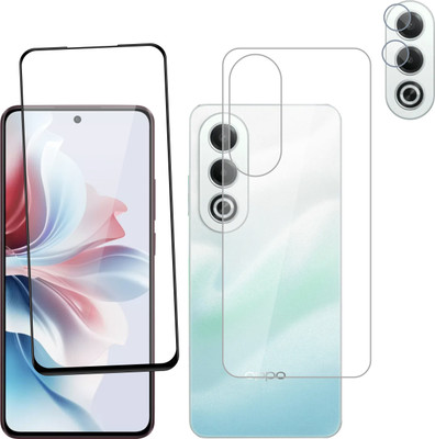 Ten To 11 Front & Back Camera Lens Glass Protector for Oppo K12X, Front and Back Tempered Glass for Oppo K12X(Pack of: 3)