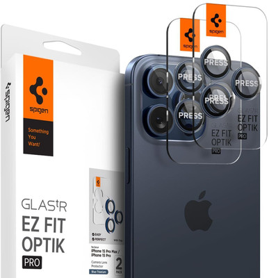 Spigen Back Camera Lens Glass Protector for iPhone 15 Pro/15 Pro Max/16 Pro/16 Pro Max/14 Pro/14 Pro Max(Pack of: 2)