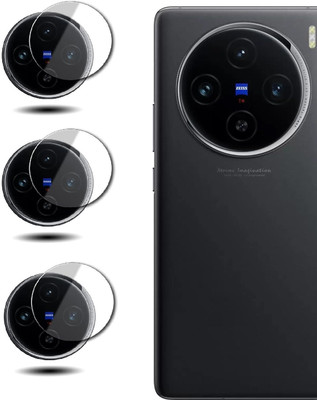 RANKART Back Camera Lens Glass Protector for Vivo X100 / Vivo X100 Pro With 9H Hardness, Air Bubble Free, Ultra HD(Pack of: 3)