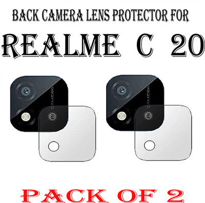 ejzatex Back Camera Lens Glass Protector for REALME C20(Pack of: 2)