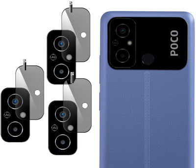 EZGER Back Camera Lens Glass Protector for POCO C55(Pack of: 3)