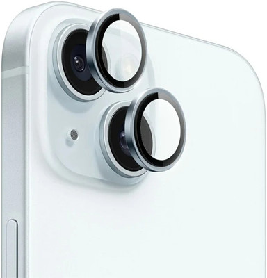 CASENED Back Camera Lens Ring Guard Protector for iPhone 15 / iPhone 15 Plus(Pack of: 1)