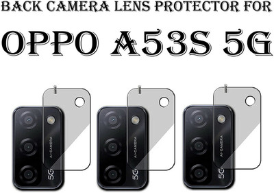 HIRDESH Back Camera Lens Glass Protector for OPPO A53S 5G(Pack of: 3)
