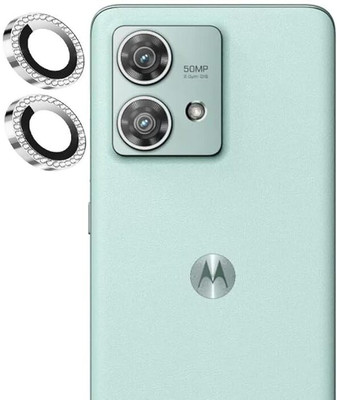 Evett Back Camera Lens Ring Guard Protector for Motorola Edge 40 Neo (5G) Aluminium Ring HD Clarity(Pack of: 2)