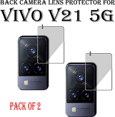 EJZATI Back Camera Lens Glass Protector for VIVO V21 5G(Pack of: 2)
