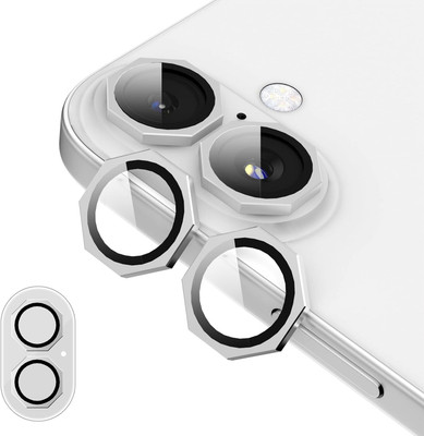 Mobilive Back Camera Lens Ring Guard Protector for Apple iPhone16 Octagon Ring Silver(Pack of: 1)
