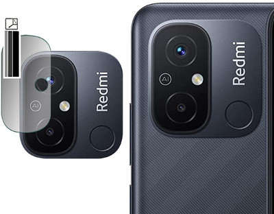 DOUMOF Back Camera Lens Glass Protector for Redmi 12C.(Pack of: 1)