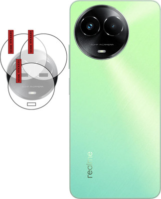 EJZATI Back Camera Lens Glass Protector for REALME C67 5G, BACK CAMERA LENS PROTECTOR(Pack of: 3)