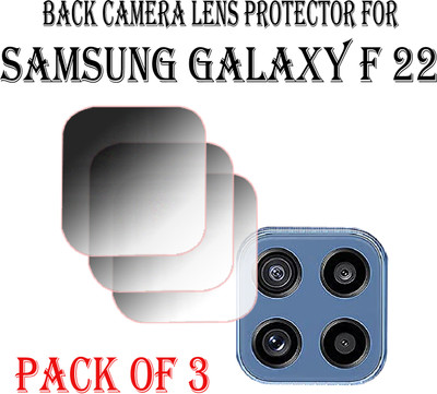 EJZATI Back Camera Lens Glass Protector for SAMSUNG GALAXY F22(Pack of: 3)
