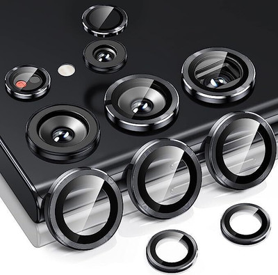 casual need Back Camera Lens Ring Guard Protector for Samsung Galaxy S23 Ultra premium black(Pack of: 1)