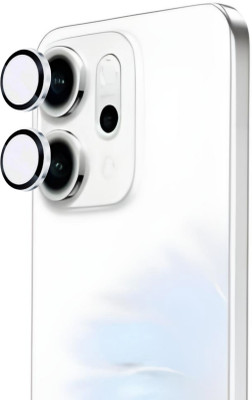 SCRENZO Back Camera Lens Ring Guard Protector for OPPO Reno 14 Pro 5G , Silver Camera Ring For Reno 14 Pro [ Easy Installation](Pack of: 2)