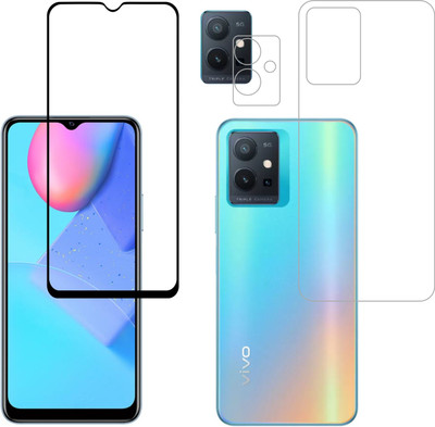 Vatsin Front & Back Camera Lens Glass Protector for iQOO Z6 5G, Front and Back Tempered Glass Combo for iQOO Z6 5G(Pack of: 3)
