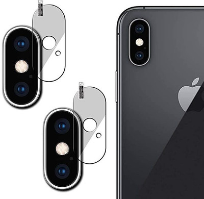 M A ZONE Back Camera Lens Glass Protector for IPHONE XS(Pack of: 2)