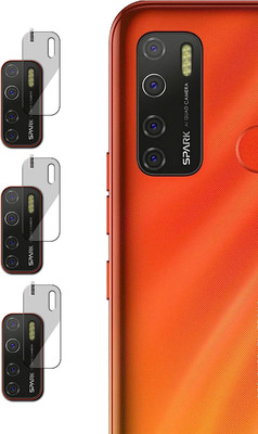 EJZATI Back Camera Lens Glass Protector for TECNO SPARK 5 PRO, BACK CAMERA LENS GUARD(Pack of: 3)